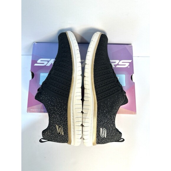 Skechers Women’s Size 9 Black Memory Foam Sneakers Machine Washable Vegan NIB - Picture 6 of 9